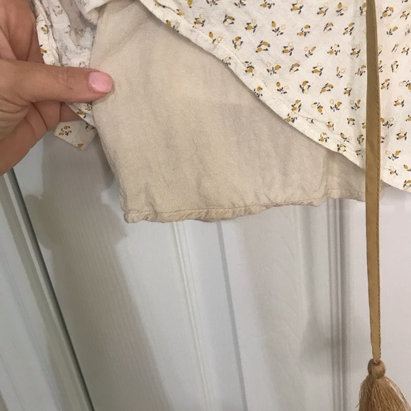 In Bloom Cream Blouse with Tassel Accents - Picture 4 of 12